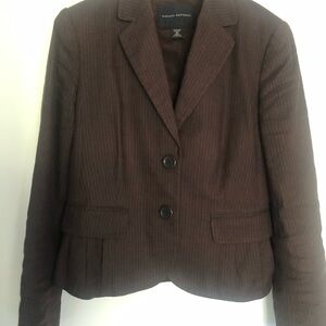 Banana Republic Dark Brown Pinstripe Blazer